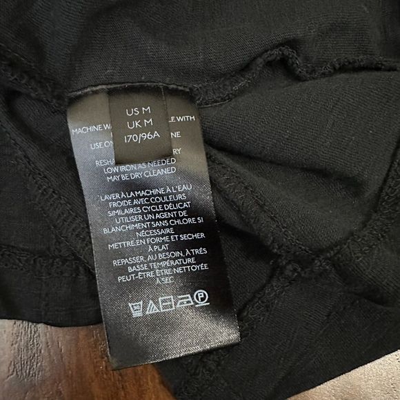 ANTHROPOLOGIE Long Sleeve Black Ruffled V-Neck Top - Picture 10 of 11